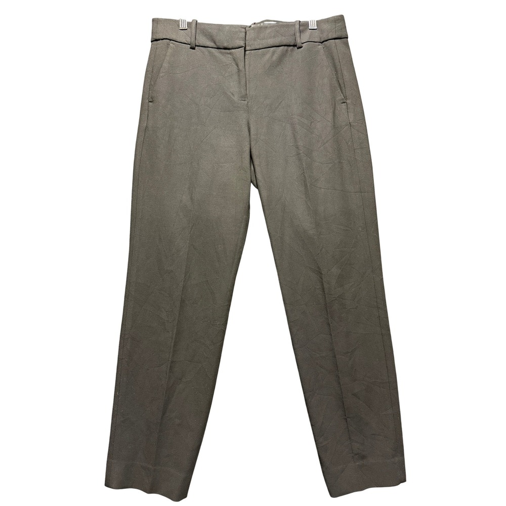 J. Crew Cameron Pant Womens Size 8 Black Tapered Ankle Dress Pants